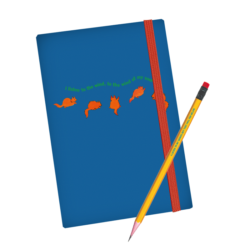 Firecat Pencil and Notebook