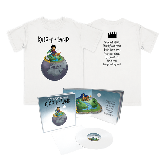 King of a Land (Limited Edition White Vinyl + 36-Page Booklet) + T-Shirt Bundle