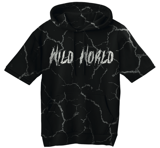 Ltd Edition Wild World Short Sleeve Hoodie