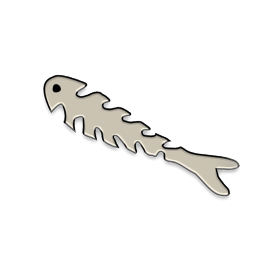 Fishbone Pin Badge